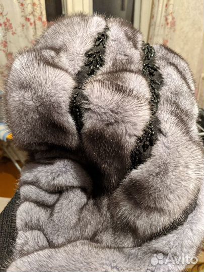 Шапка норковая женская