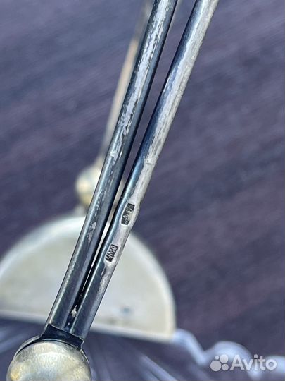 Салатник хрусталь серебро 875