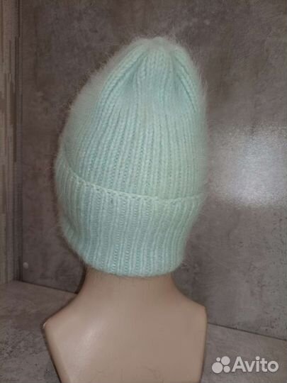 Шапка из ангоры и пуха норки