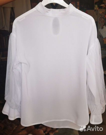 Блузка школьная белая 146
