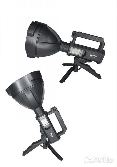 Мощный ручной фонарь прожектор новый