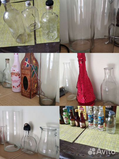 Бутылка ёмкость кувшин ваза стекло
