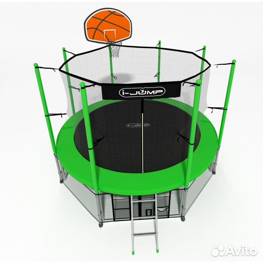 Батут I-jump basket 10FT green