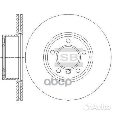 Диск тормозной передний sd5208 Sangsin brake