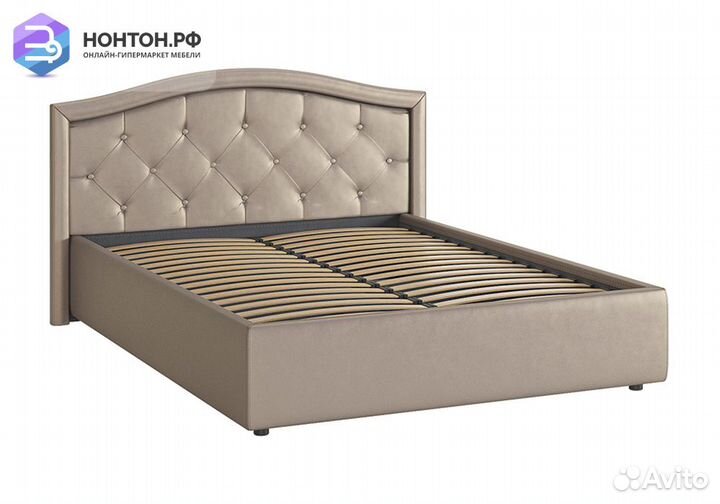 Кровать Верона 1.4 м бронза