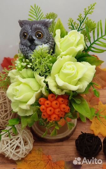 Подарочные осенние букеты из мыла на 1 сентября