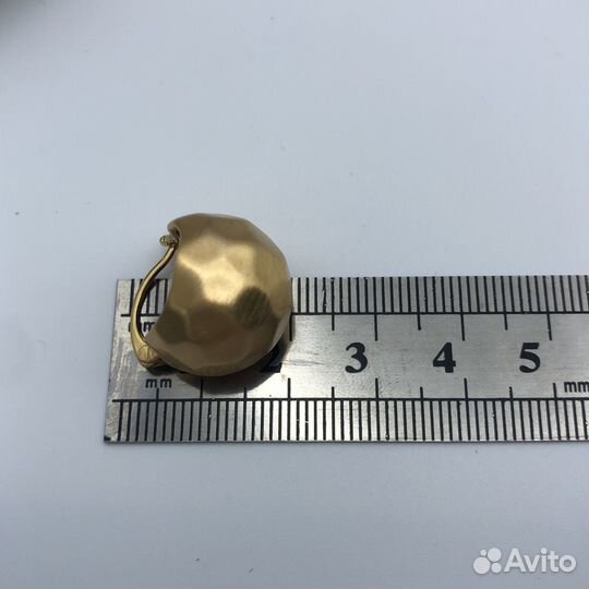 Серьги конго матовые очень красивые ABE 1004