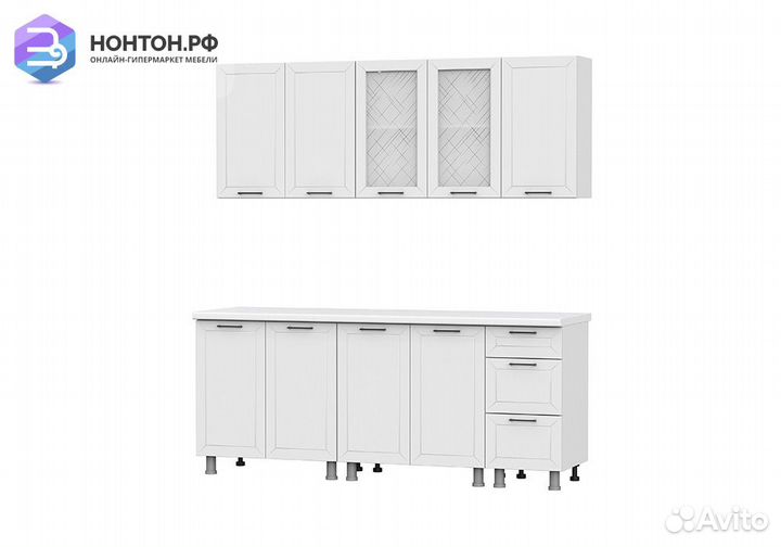 Кухня Фрея 2.0 м белый / бланж