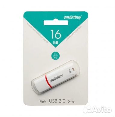 Флэш память 16GB USB crown белый