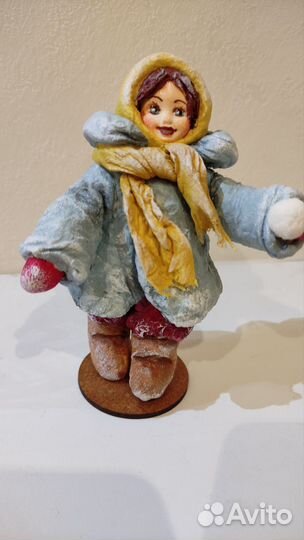 Ватные елочные игрушки СССР