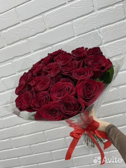 Букет голландских роз 25 шт