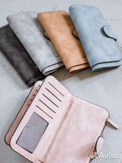 Кошелек женский из экозамши