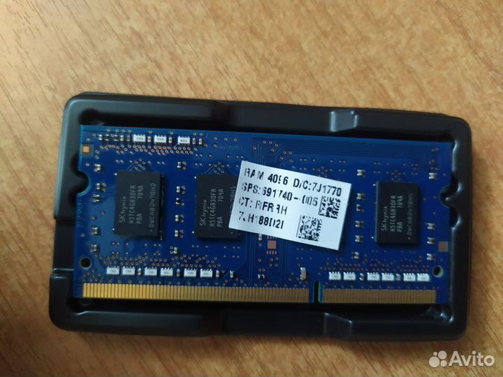 Оперативная память для ноутбука DDR3 4Gb