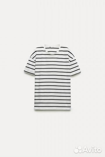 Футболка из плотного хлопка Zara (M)