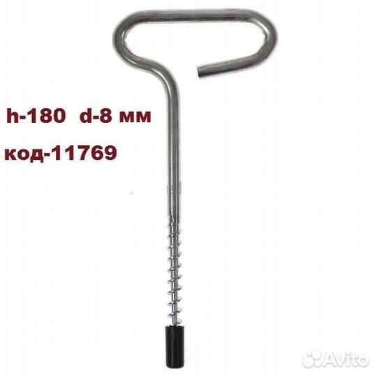 Ввёртыш крепл палатки оцинк метал Ice-M