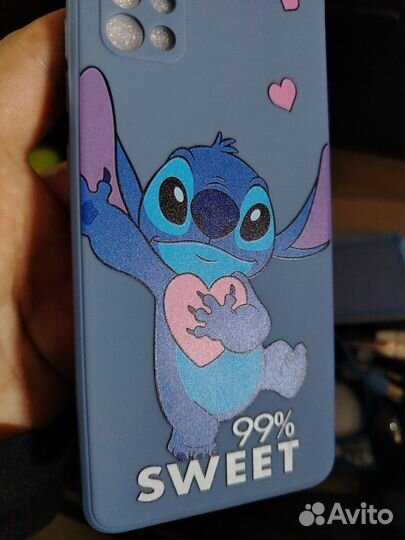 Чехол со стичем для галакси а51 новый