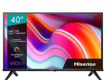 Телевизор Hisense 40" 40A4K, LED, 4K Ultra HD, чер