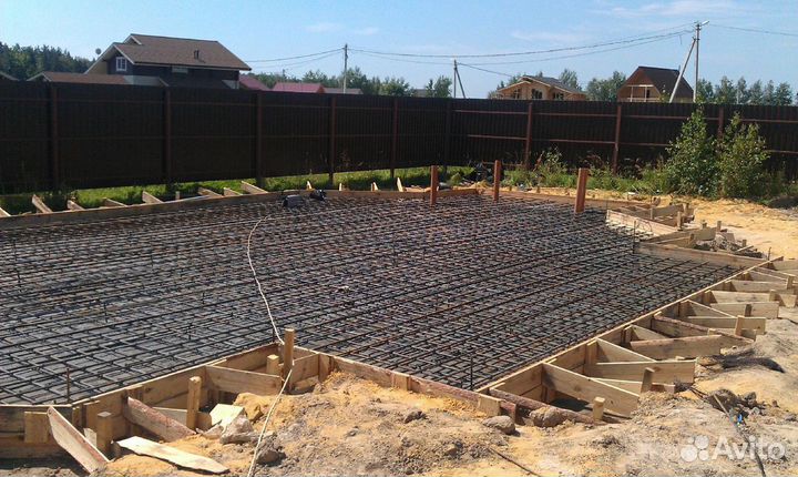 Фундамент под дом. Монолит плита. Без посредников