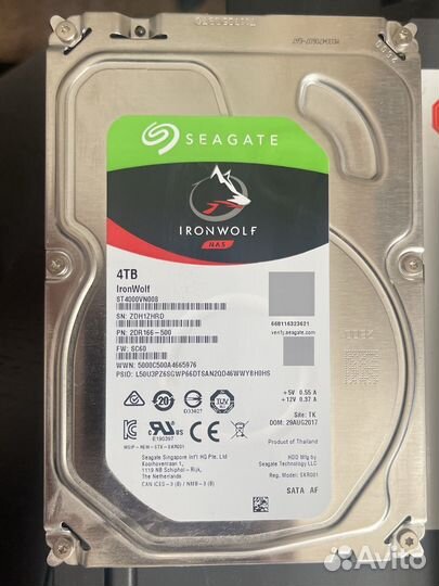 Hdd 4tb seagate ironwolf nas