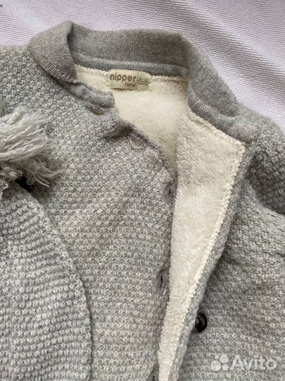 Nipperland Вязаный утепленный комбинезон 9-12 мес