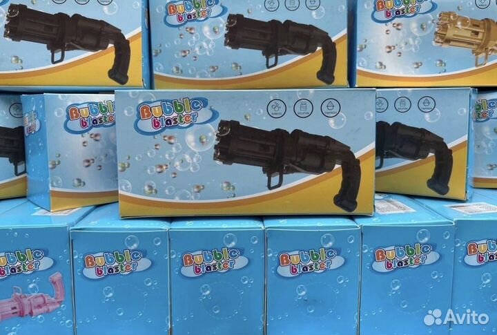 Мыльные пузыри пистолет Миниган игрушка праздник