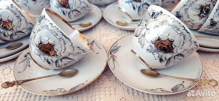 Винтажный сервиз Лфз 