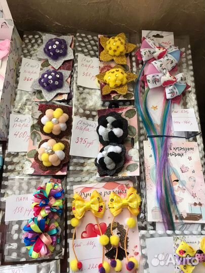 Резинки, заколки для волос ручной работы