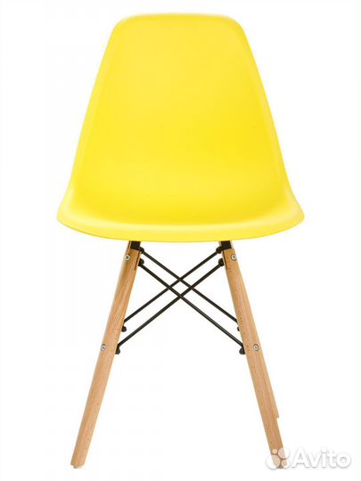 Стул в стиле eames DSW, желтый