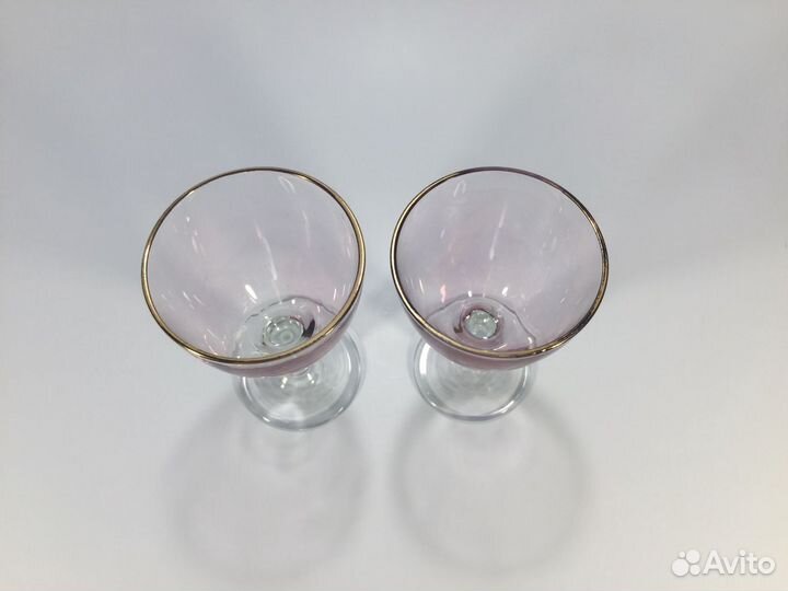 Рюмки антикварные - цветное стекло, СССР