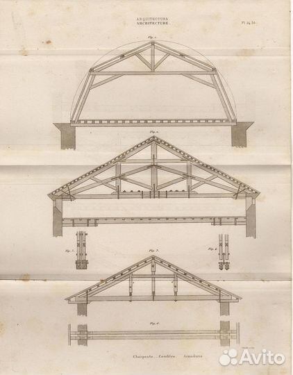 Гравюры. Архитектура. Чертежи. 19в. Ч4