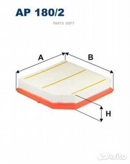 Filtron AP180/2 Фильтр возд.volvo XC40
