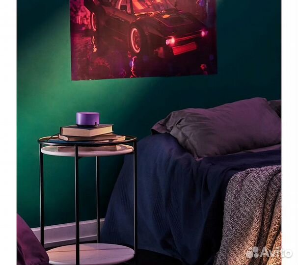 Умная колонка Яндекс Станция Лайт с Алисой, фиолет