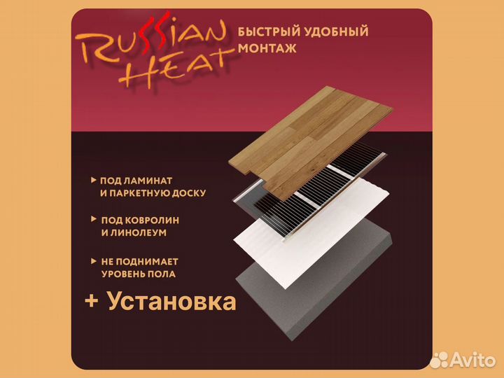 Нагревательная пленка Russian Heat 3 м