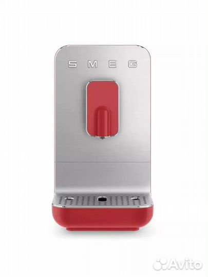 Кофемашина Smeg автоматическая зерновая красная
