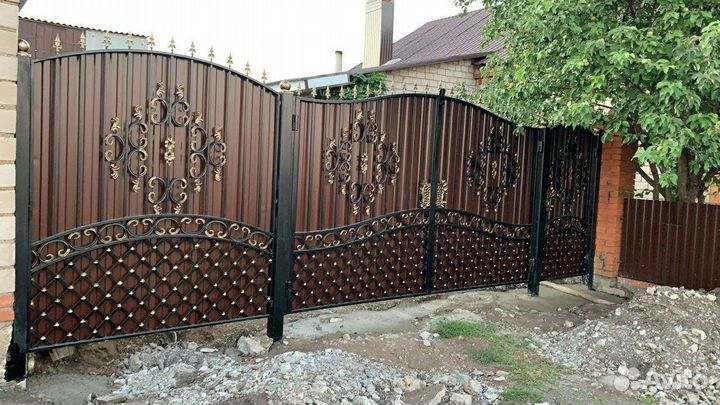 Ворота кованые распашные