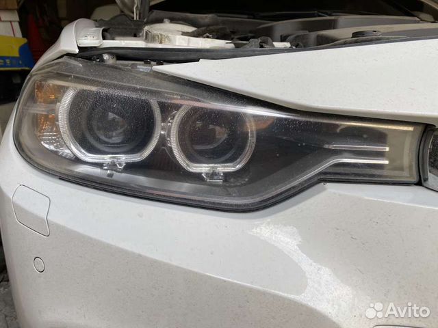 Купить LPBMF4 Фары передние Angel Eyes Black 3D для BMW 3 F30 / F31 XENON в нали