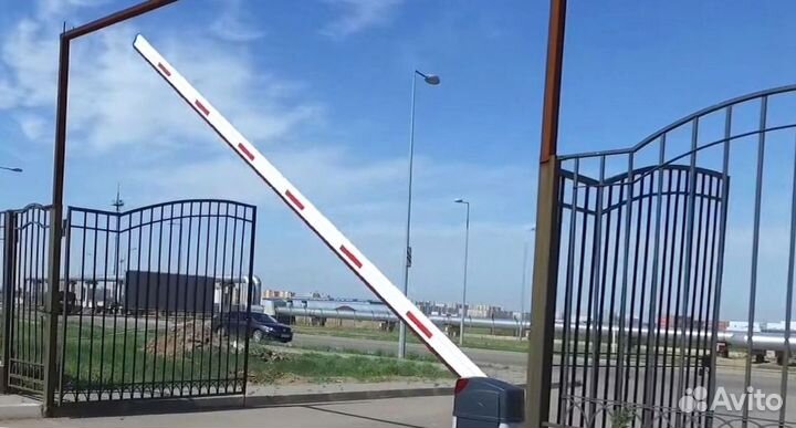 Установка шлагбаума