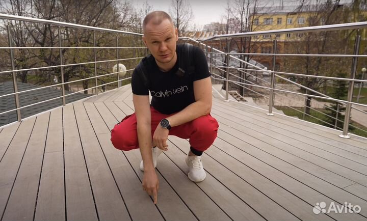 Террасная доска для кафе, веранды, коммерции