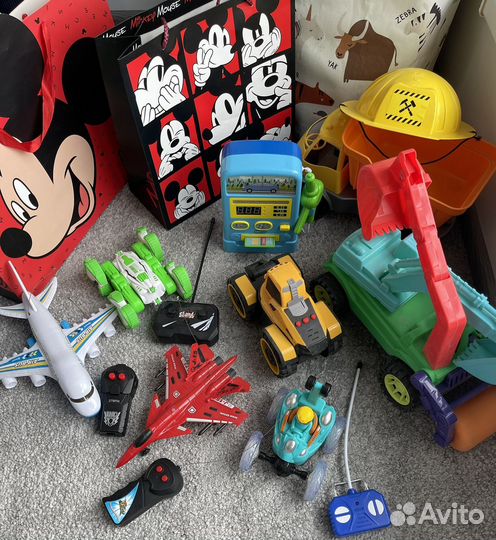 Машинки на пульте управления, игрушки пакетом