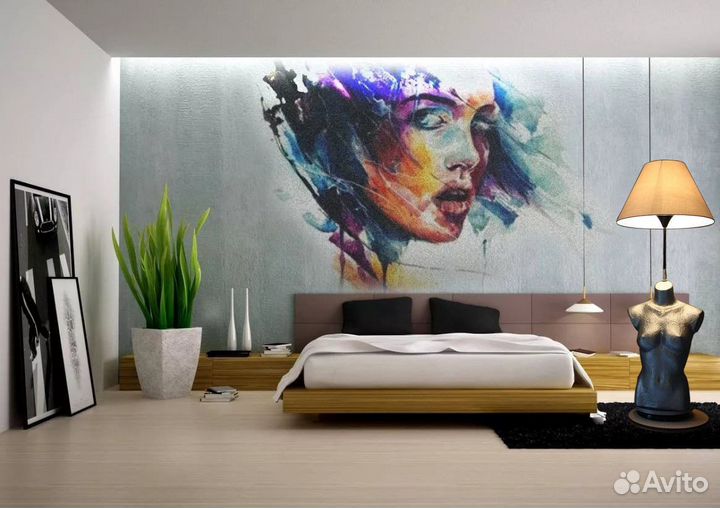 Роспись стен с помощью принтера (печать на стенах)