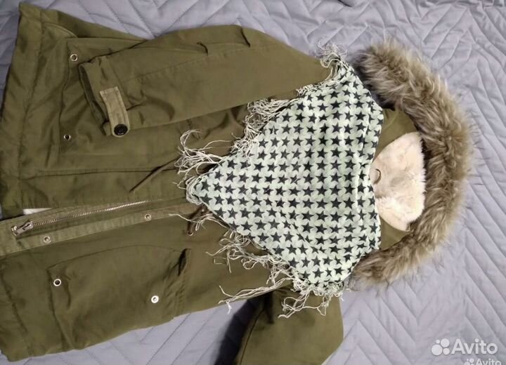 Утепленная парка zara