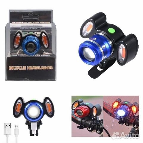 Фонарь велосипедный передний YZ-1256 200м zoom