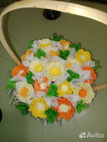 Цветы из шоколада