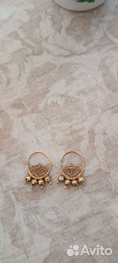 Золотые серьги СССР