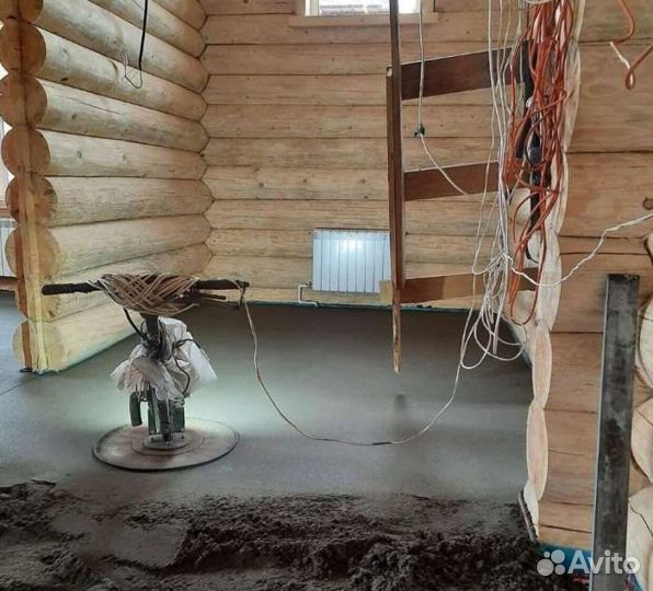 Механизированная полусухая стяжка
