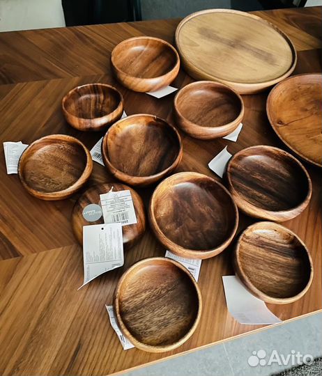 Новые деревянные тарелки IKEA (6 видов)