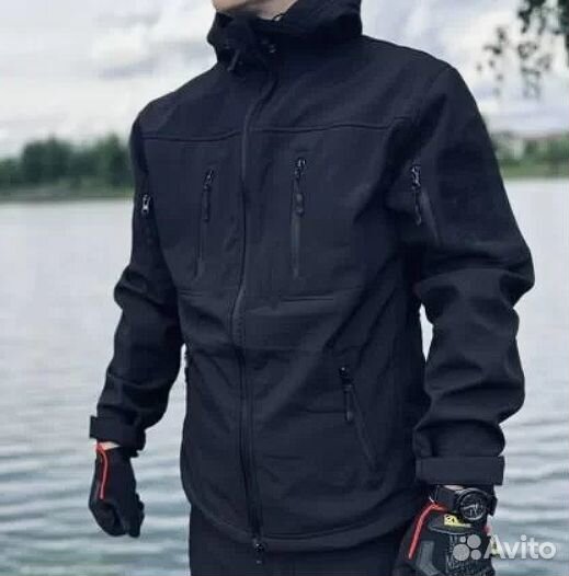 Водонепроницаемый костюм горка софт шел черный