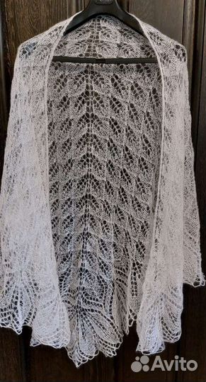 Шаль палантин из мохера