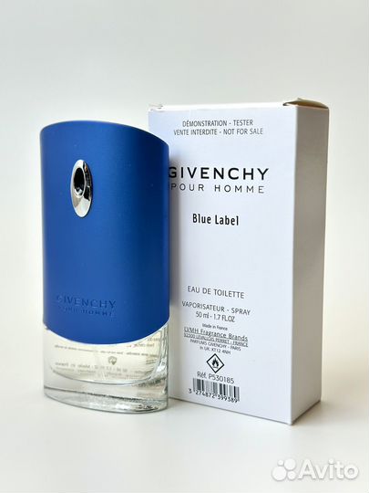 Givenchy pour homme Blue Label, 50 мл