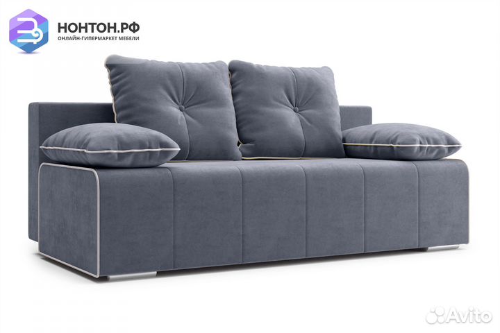 Диван еврокнижка Лестер темно-серый